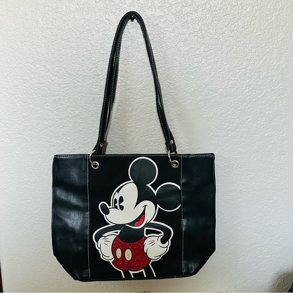 Disney Black Red & White Mickey Mouse Tote Bag – EUC 🖤❤️🤍